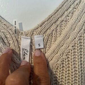 Knit tank dress. Beige SzS.